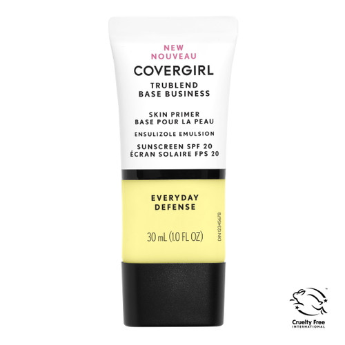 Covergirl Trublend Base Business Everyday Defense Primer, Spf 20, 1 Fluid Ounce ,face Primer, Primer Makeup, Face Primer For Oily Skin, Primer With Spf, Blurs Flaws, Smoothes Skin
