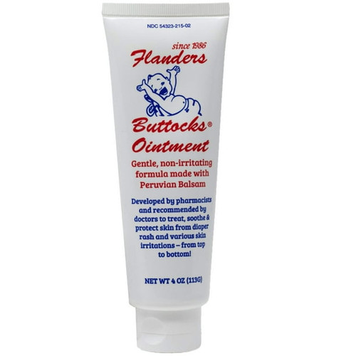 Flanders Buttocks Ointment - Diaper Rash Cream, Treatment For Diaper Rash, Heat Rash, Chafing And Other Skin Irritations