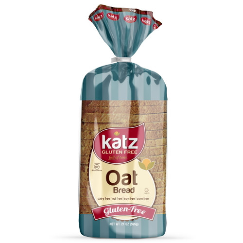 Katz Gluten Free Oat Bread | Gluten Free, Dairy Free, Nut Free, Soy Free, Kosher | (3 Pack, 21.4 Ounce Each)