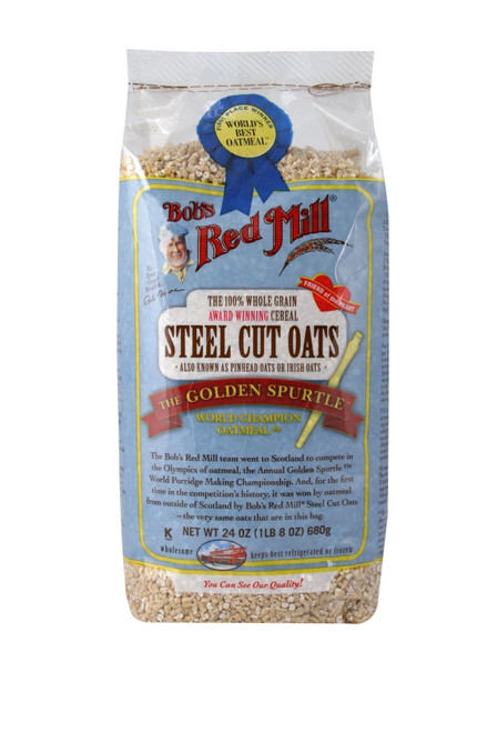 Bobs Red Mill Whole Grain Steel Cut Oats, 24 Oz Pouch