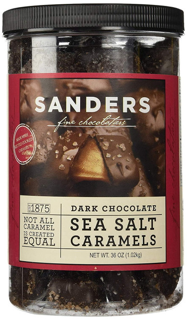 Sanders Dark Chocolate Sea Salt Caramels 36 Oz.