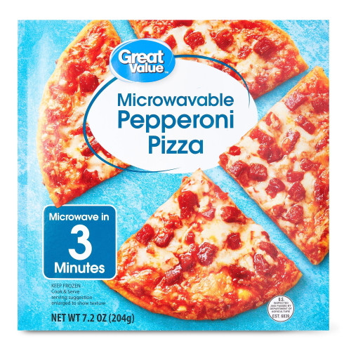 Great Value Microwave Pepperoni Pizza, 7.2 Oz