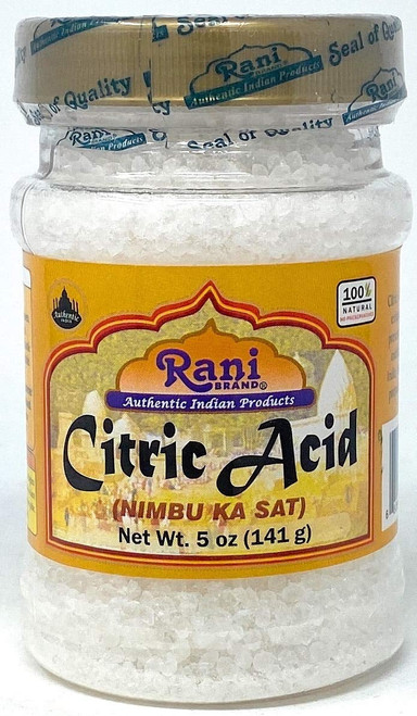 Rani Citric Acid Powder, Food Grade (limbu Ka Ful) 5oz (141g) Pet Jar ~ Used For Cooking, Bath Bombs, Cleaning | Gluten Friendly | Indian Origin