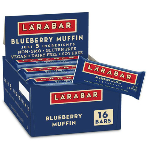 Larabar Bluberry Muffin, Gluten Free Vegan Fruit & Nut Bar, 16 Ct