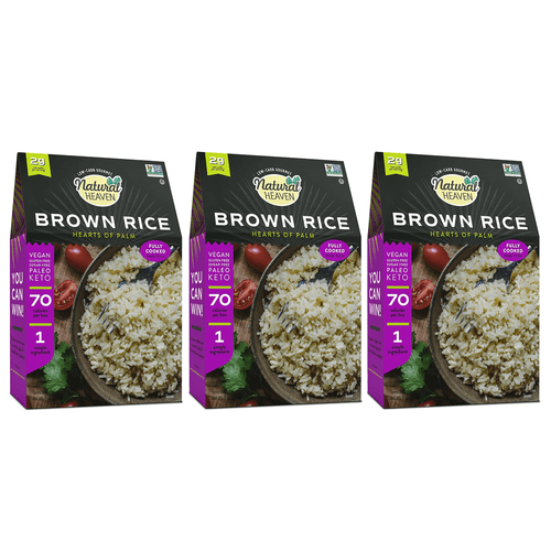 Brown Rice Hearts Of Palm By Natural Heaven Size: 3-pack