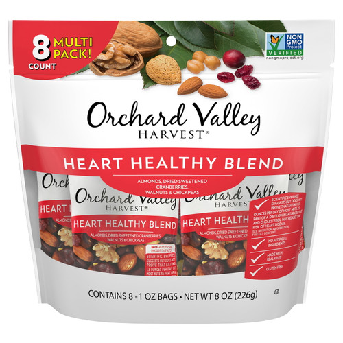 Orchard Valley Harvest Heart Healthy Blend, 1 Oz, 8 Pack