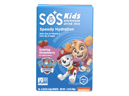 Sos Hydration Kids Paw Patrol Electrolyte Drink Mix - Strawberry - 10ct