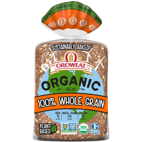 Oroweat Organic 100% Whole Grain Bread, 27 Oz
