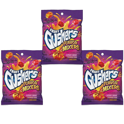 Flavor Mixers Fruit Gushers 3-pack. Gluten-free, And Full Of Vitamin C.