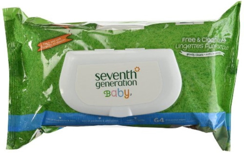 Seventh Generation Free & Clear Baby Wipes 64 Ea (pack Of 6)