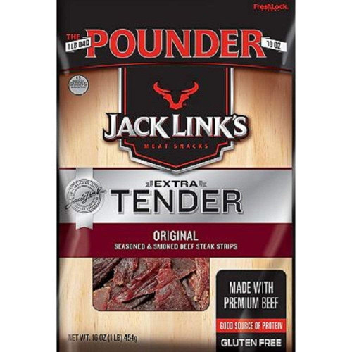 Jack Link's Extra Tender Original Beef Steak Strips ~ 16 Oz
