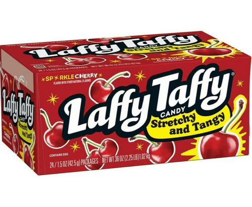 Laffy Taffy Stretchy And Tangy Candy Sparkle Cherry, 1.5oz 24 Ct