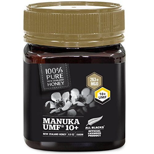 100% Pure New Zealand Umf 10+ (mgo 263+) Raw Manuka Honey - All Blacks Official Licensed - 8.8 Oz / 250g