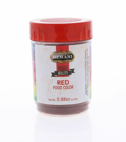 Hemani Red Food Color Powder 0.88 Oz (25g) - For Cooking & Baking