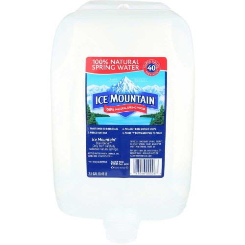 Ice Mountain Spring Water, 2.5 Gallon -- 2 Per Case.