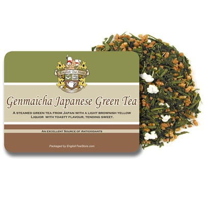 Genmaicha Japanese Green Tea - Loose Leaf Pouches - 16oz