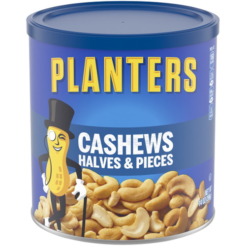 Planters Cashews Halves & Pieces, 14 Oz Canister
