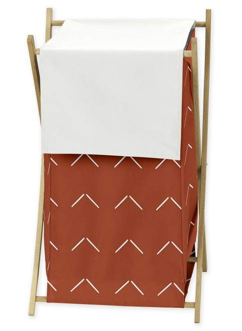 Diamond Tuft Orange Rust Arrow Laundry Hamper By Sweet Jojo Designs