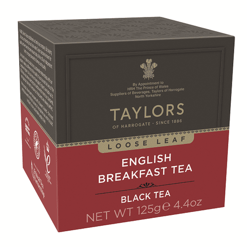 Taylors Of Harrogate English Breakfast Loose Leaf Tea Carton, 4.4 Oz