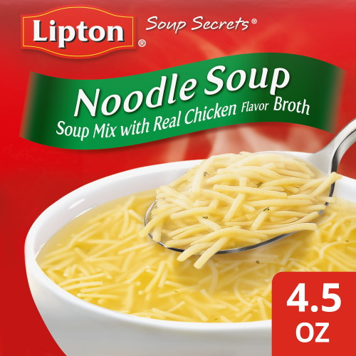 Lipton Soup Secrets Instant Soup Mix Noodle 4.5 Oz, 2 Count (shelf-stable)