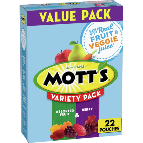 Mott's, Assorted Berry Fruit Snacks, Gluten Free, 17.6 Oz