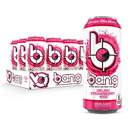 Bang Energy Delish Strawberry Kiss 16oz 12pk, 12count