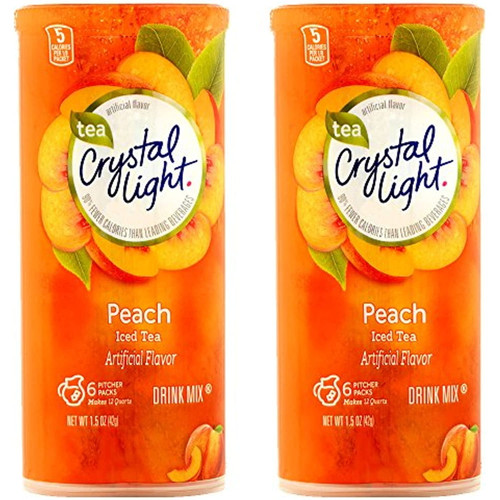 Crystal Light Peach Tea Drink Mix (12 Pitcher Pouches)