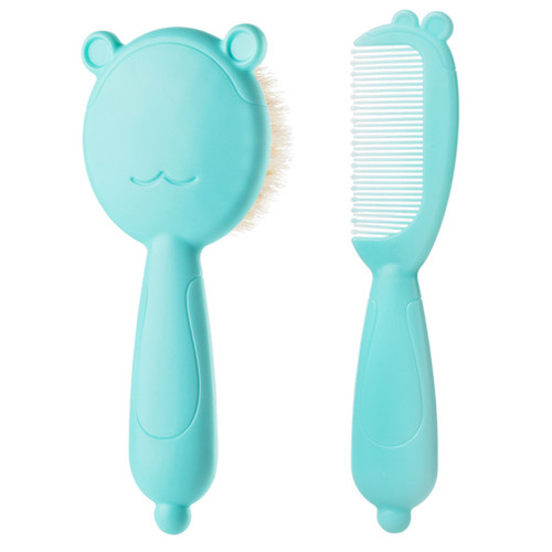 Hemoton 1 Set Of Practical Baby Care Wool Shampoo Brush Comb Infant Care Hair Brush Comb