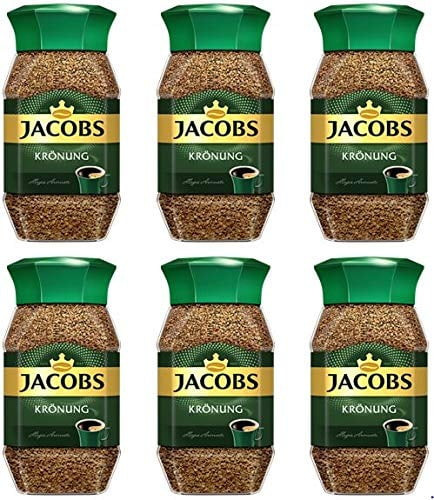 Jacobs Kronung Instant Coffee 100 Gram / 3.52 Ounce (pack Of 6) Expire Date 03/2021