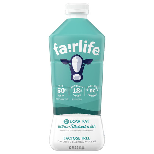 Fairlife Ultra-filtered Lactose Free 1% Low Fat Milk, 52 Fl Oz