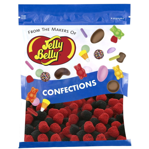 Jelly Belly Raspberries And Blackberries, Genuine, Official, Fresh From The Source, 16 Oz (1 Lb) Resealable Bag
