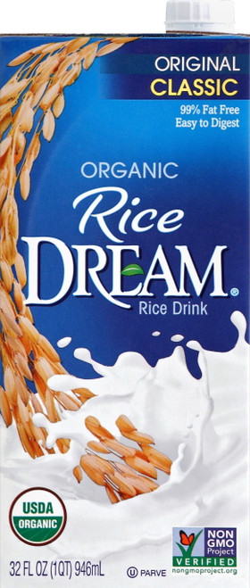 (6 Pack) Rice Dream Classic Original Organic Rice Drink, 32 Fl Oz