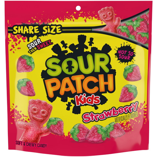 Sour Patch Kids Strawberry Soft & Chewy Candy, Share Size, 12 Oz