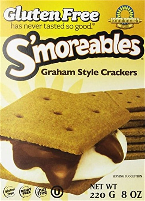 Kinnikinnick Foods S'moreables Graham Crackers, 8 Oz, (pack Of 6)
