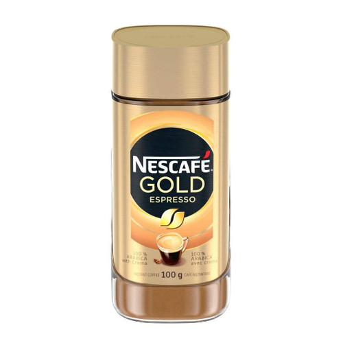 Nescafé Gold Espresso Instant Coffee, 100g Jar - Imported From Canada