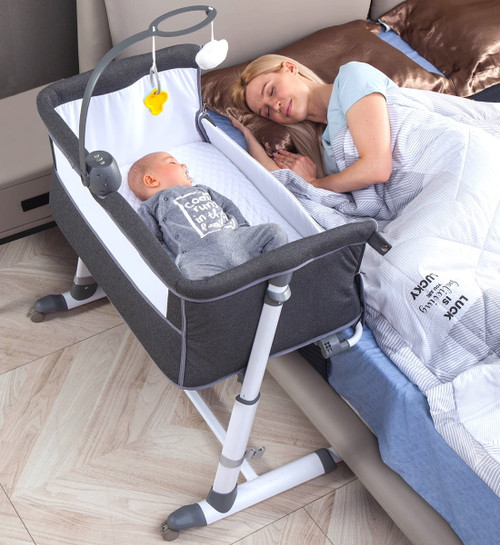 Ronbei Bassinet,bassinet For Baby,bedside Crib,baby Bassinets Bedside Sleeper For Newborn Infant| Built-in Wheels