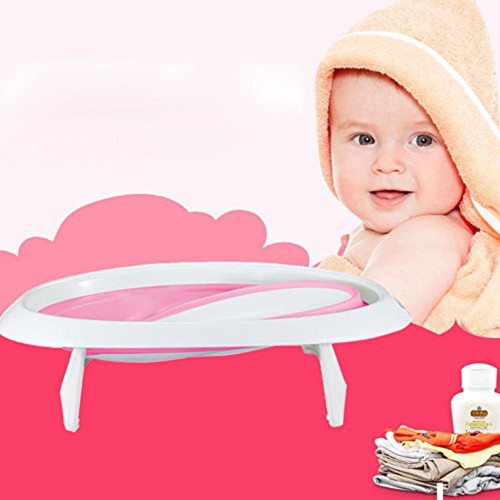 Karmas Product Infant Easystore Comfort Tub Soft Foldable Newborn Bathtub/lovly Pink For Girl
