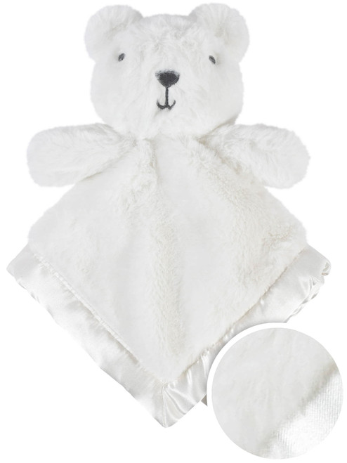 Gerber Baby Boy Or Girl Gender Neutral Ultra Plush Security Blanket With Satin Trim