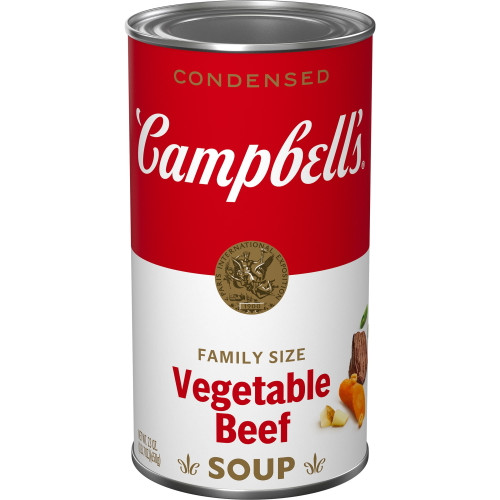 Campbell's condensed Family Size Vegetable Beef Soup, 23 Ounce Can
