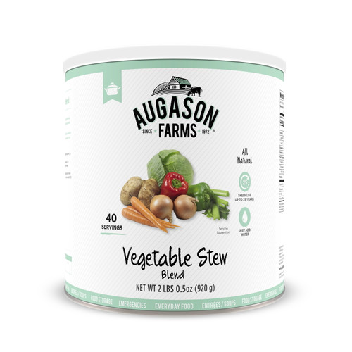 Augason Farms Vegetable Stew Blend 2 Lbs .5 Oz No. 10 Can