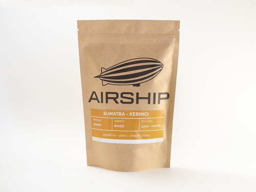 Airship Coffee Sumatra Kerinci, Light Roast, Whole Coffee Beans, 8.8 Oz