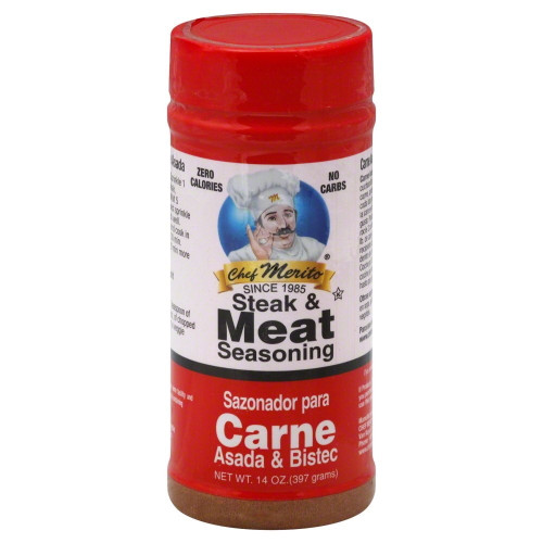 Chef Merito Steak & Meat Seasoning, 14 Oz