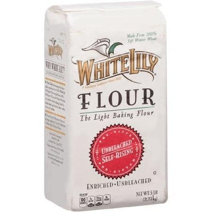 8 Pack : White Lily Unbleached Self-rising Flour - 5 Lbs