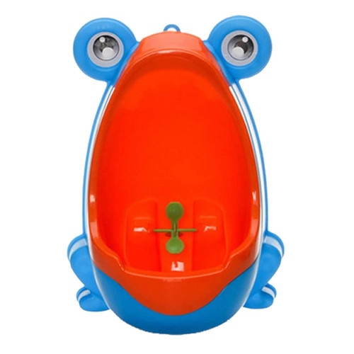 Kids Urinal Frog Cartoon Design Boy Toilet Potty Training Urinal Wall Hung Urinal 1pcs Plastic Blue