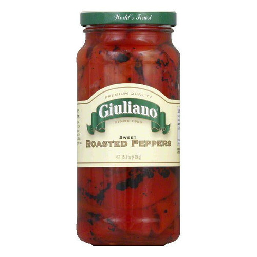 Giuliano Sweet Roasted Peppers, 15.5 Oz (pack Of 6)