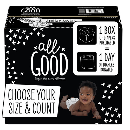 All Good Absorbent And Hypoallergenic Diapers, Size 1, 208 Ct