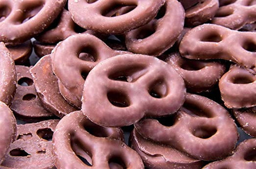 Gourmet Milk Chocolate Covered Mini Pretzels, Bulk 4 Pounds Bag