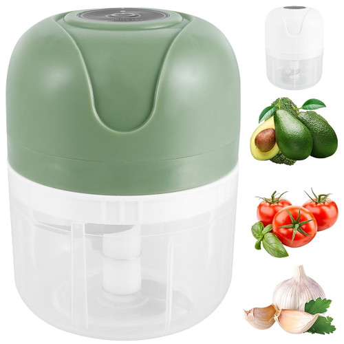 Ghopy 250 Ml Electric Garlic Mincer Usb Charging Garlic Chopper Mini Food Processor With Stainless Steel Blade Durable Garlic Masher Food Chopper Kitchen Tool For Meat Vegetable Baby Food