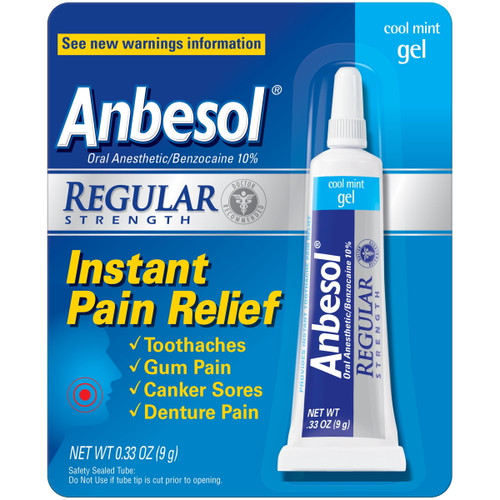 Anbesol® Regular Strength Oral Anesthetic Gel 0.33 Oz. Pack
