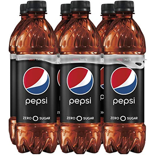 Pepsi Zero Sugar, 16.9oz Bottles (6 Pack)